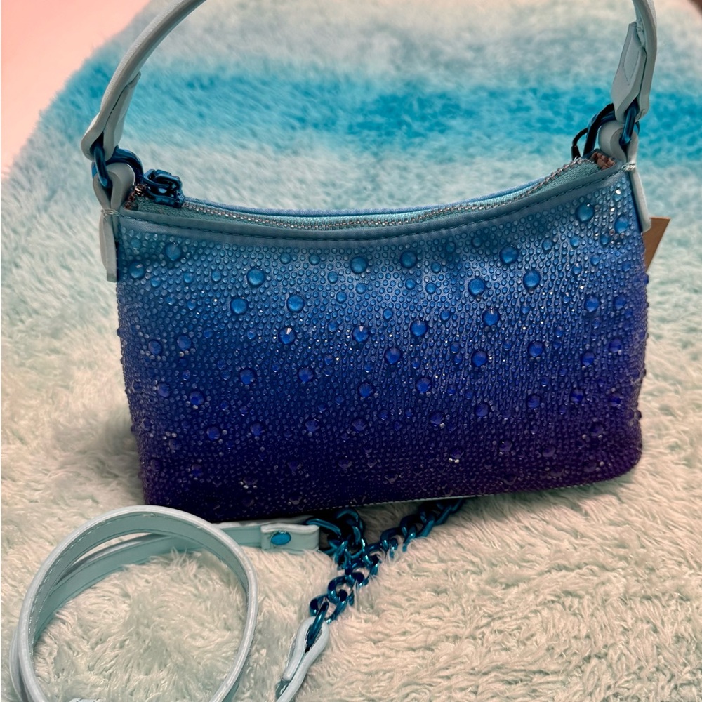 Steve Madden Ombre Purple and White Shoulder Bag - Picture 8 of 9